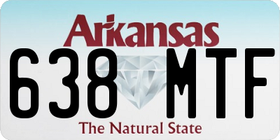 AR license plate 638MTF