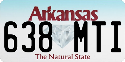 AR license plate 638MTI