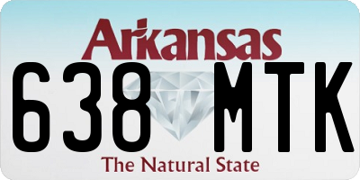 AR license plate 638MTK