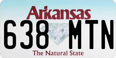AR license plate 638MTN