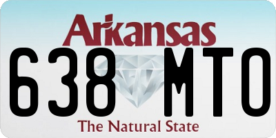 AR license plate 638MTO