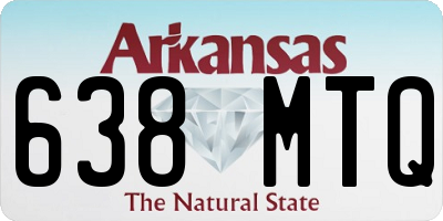 AR license plate 638MTQ