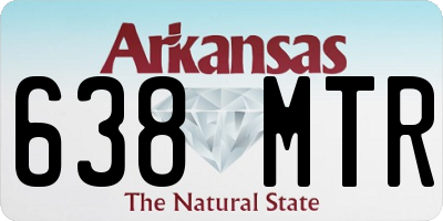AR license plate 638MTR