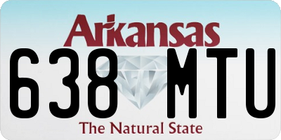 AR license plate 638MTU