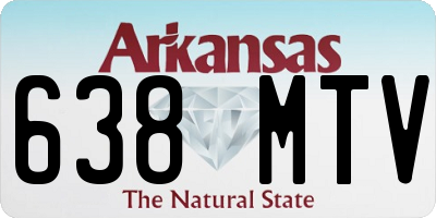 AR license plate 638MTV