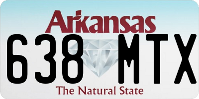 AR license plate 638MTX