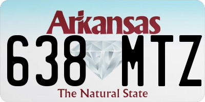 AR license plate 638MTZ