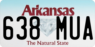 AR license plate 638MUA
