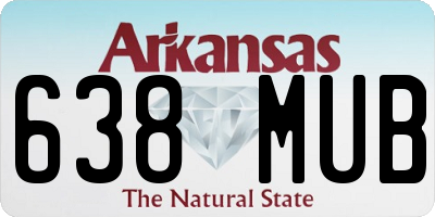 AR license plate 638MUB