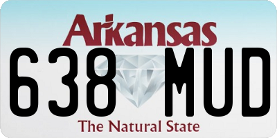 AR license plate 638MUD