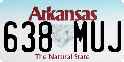 AR license plate 638MUJ