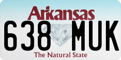 AR license plate 638MUK