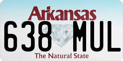 AR license plate 638MUL
