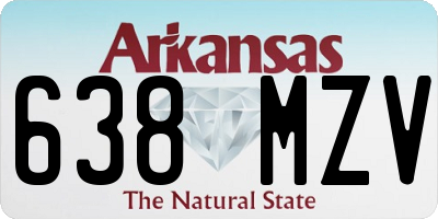 AR license plate 638MZV