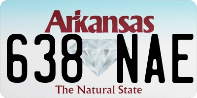 AR license plate 638NAE