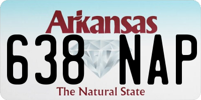 AR license plate 638NAP