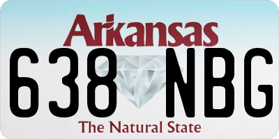 AR license plate 638NBG