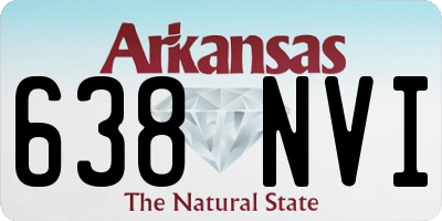 AR license plate 638NVI