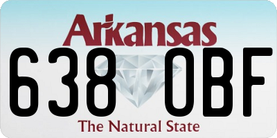 AR license plate 638OBF