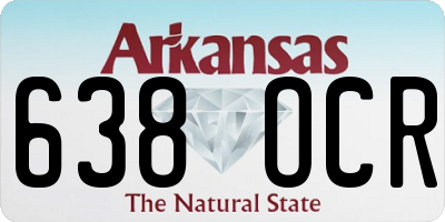 AR license plate 638OCR