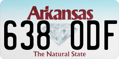 AR license plate 638ODF