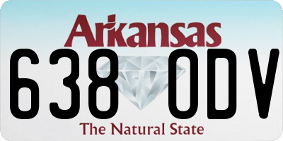 AR license plate 638ODV
