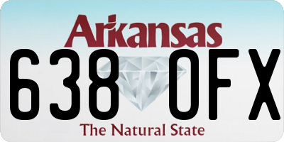 AR license plate 638OFX
