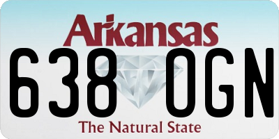 AR license plate 638OGN