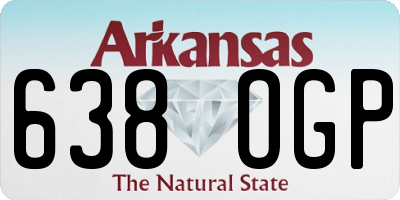 AR license plate 638OGP