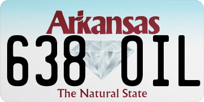 AR license plate 638OIL