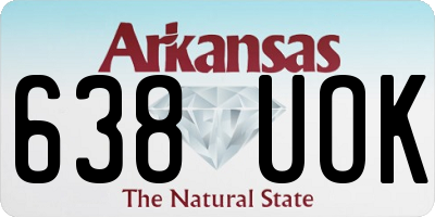 AR license plate 638UOK