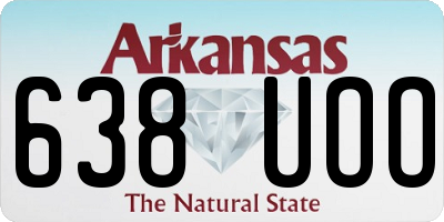 AR license plate 638UOO