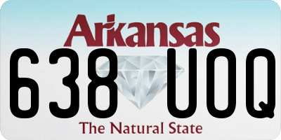 AR license plate 638UOQ
