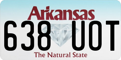 AR license plate 638UOT
