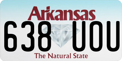 AR license plate 638UOU