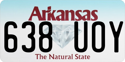 AR license plate 638UOY