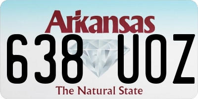 AR license plate 638UOZ