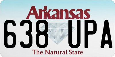 AR license plate 638UPA