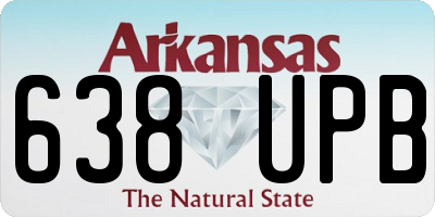 AR license plate 638UPB