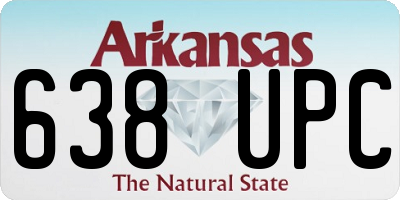 AR license plate 638UPC