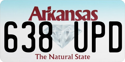 AR license plate 638UPD