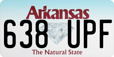 AR license plate 638UPF