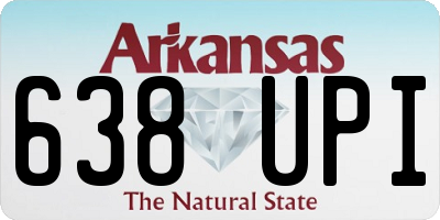 AR license plate 638UPI