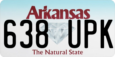AR license plate 638UPK