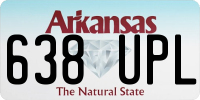 AR license plate 638UPL