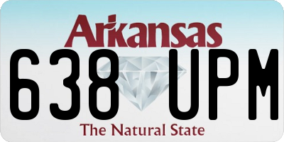 AR license plate 638UPM