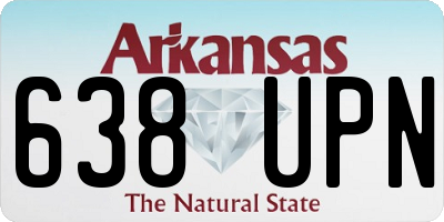 AR license plate 638UPN