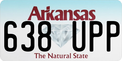 AR license plate 638UPP