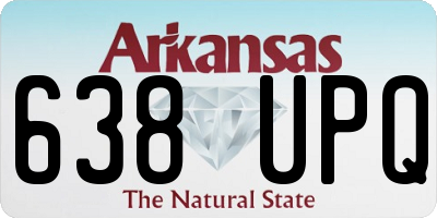 AR license plate 638UPQ