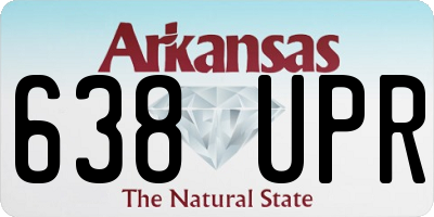 AR license plate 638UPR